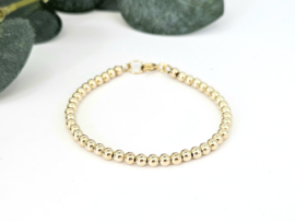 14k Goldfilled kralen armband 4mm