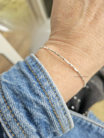 925 sterling zilver hill tribe kralen armband 1mm