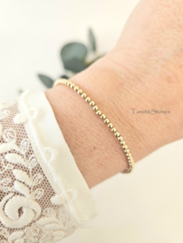 2,5mm kralen armband, 14k goldfilled