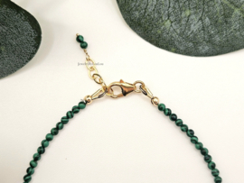 Malachite amethyst bracelet 14k goldfilled  - 925 sterling silver