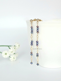 Peacock freshwater pearls14k goldfilled & 925 sterling silver