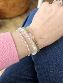 Silver Hill Tribe beaded bracelet   925 sterling silver