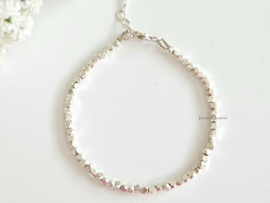 Silver Hill Tribe beaded bracelet   925 sterling silver