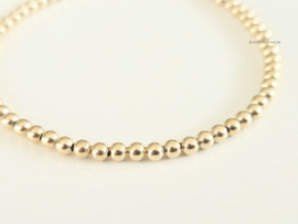14k Goldfilled beaded bracelet 3mm
