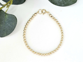 14k Goldfilled kralen armband 4mm