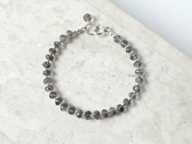 Toermalijnkwarts armband, 14k goldfilled & 925 sterling zilver