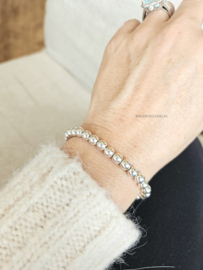 925 sterling zilver kralen armband 6mm