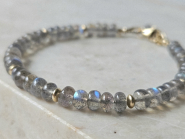 Labradorite beaded bracelet 14k goldfilled