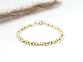 14k Goldfilled beaded bracelet 4mm