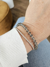 Toermalijnkwarts armband, 14k goldfilled & 925 sterling zilver