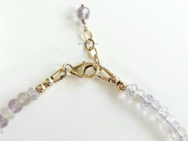 Ametrine gemstone beaded bracelet, available 14k goldfilled - 925 sterling silver