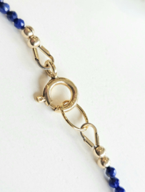 Lapis Lazuli, Koraal, Turkoois en Malachiet ketting, 14k goldfilled - 925 sterling zilver