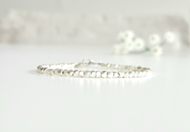 Zilveren Hill Tribe kralen armband  14k goldfilled & 925 sterling zilver
