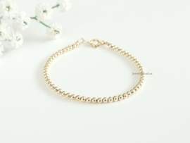 14k Goldfilled beaded bracelet 3mm