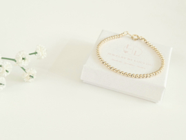 14k Goldfilled beaded bracelet 3mm