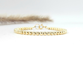 14k Goldfilled beaded bracelet 4mm