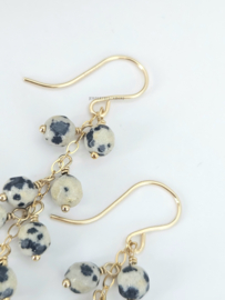 Dalamatiën Jasper earrings  14k goldfilled & 925 sterling silver