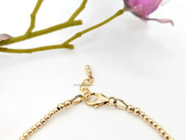 14k goldfilled kralen armband 2mm