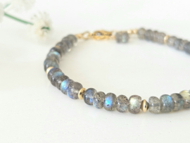 Labradorite beaded bracelet 14k goldfilled