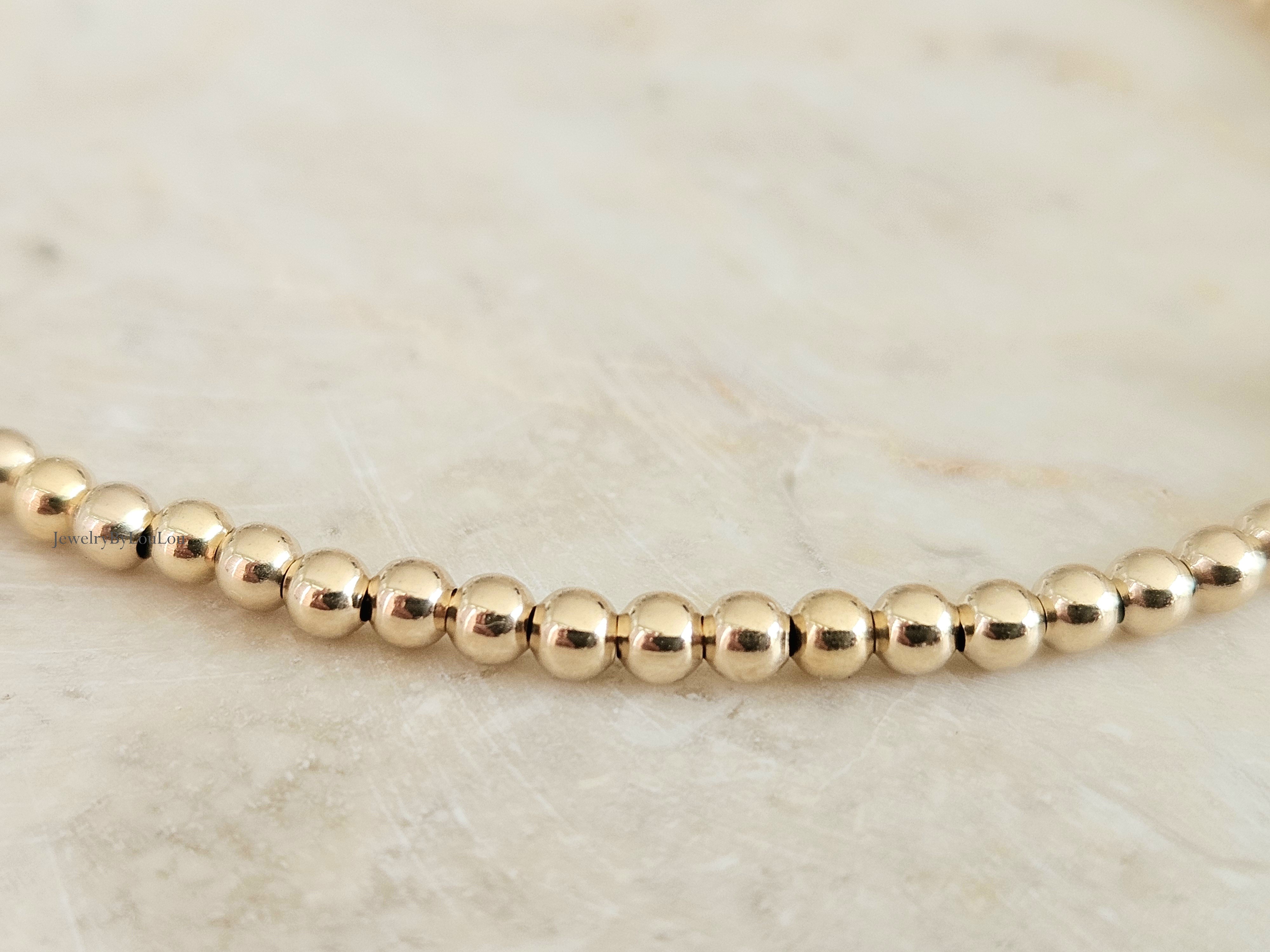 14k goldfilled kralen armband 2,5mm
