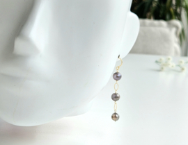 Zoetwaterparel oorbellen  14k goldfilled & 925 sterling zilver