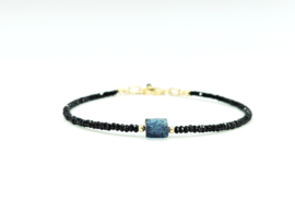 Spinel en Kyamiet armband     925 sterling zilver   -   14k goldfilled