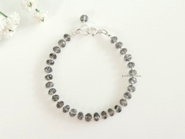 Toermalijnkwarts armband, 14k goldfilled & 925 sterling zilver