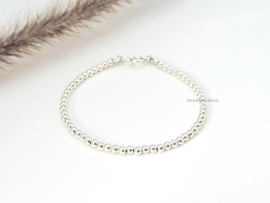 925 sterling silver beaded 3mm