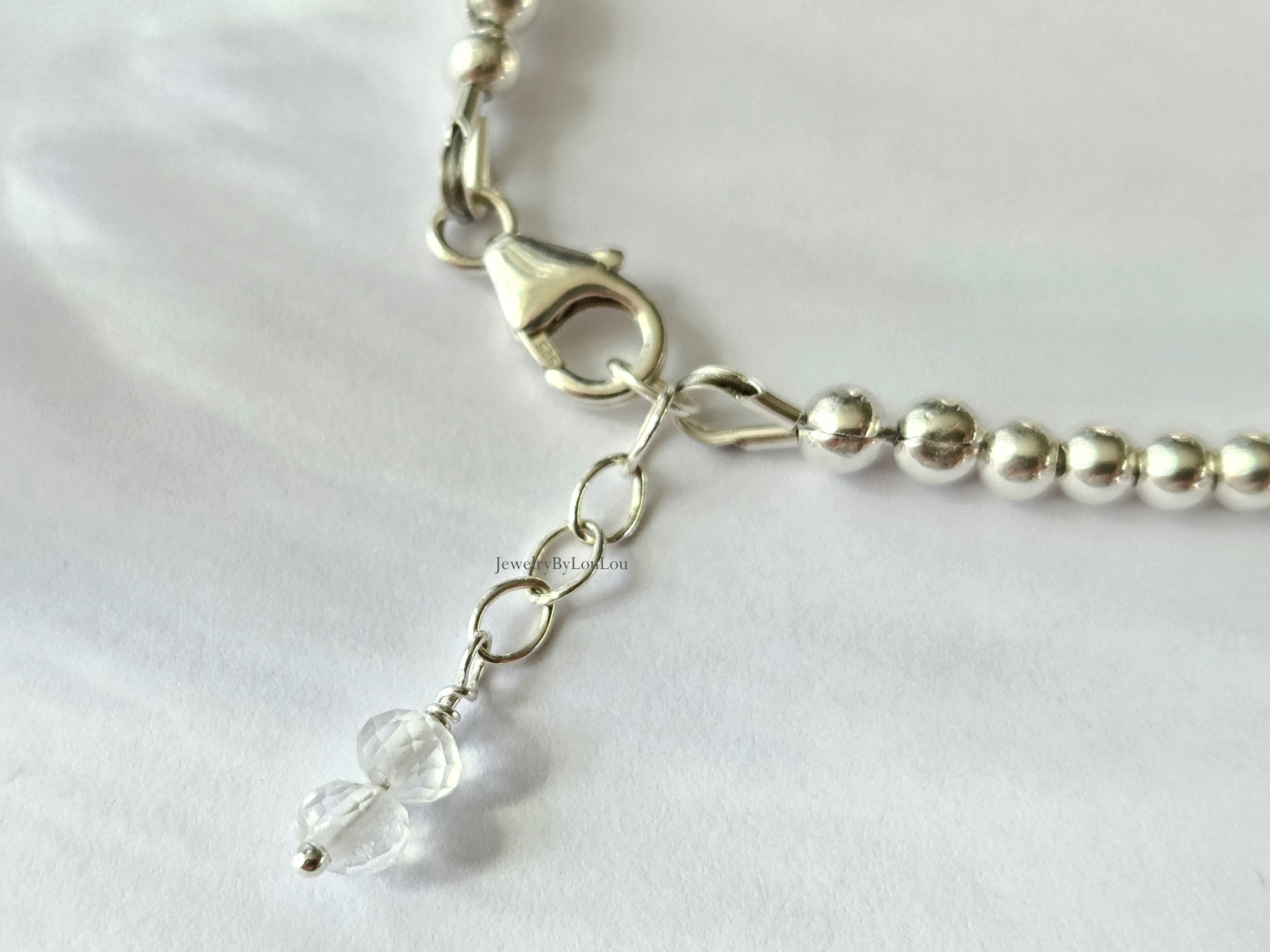 925 sterling zilver kralen armband 3mm, leverbaar met sluiting - elastiek