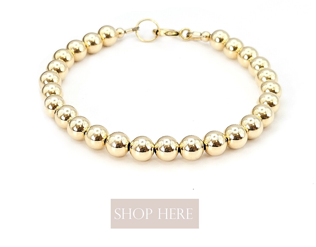 14k goldfilled gouden basis kralen armbanden