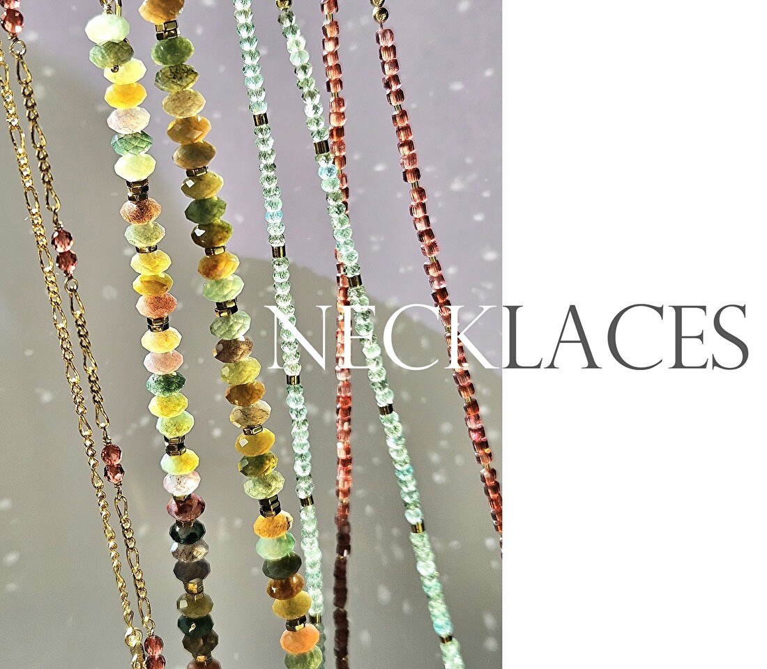 edelstenen kettingen handgemaakt waterproof jewelry by loulou
