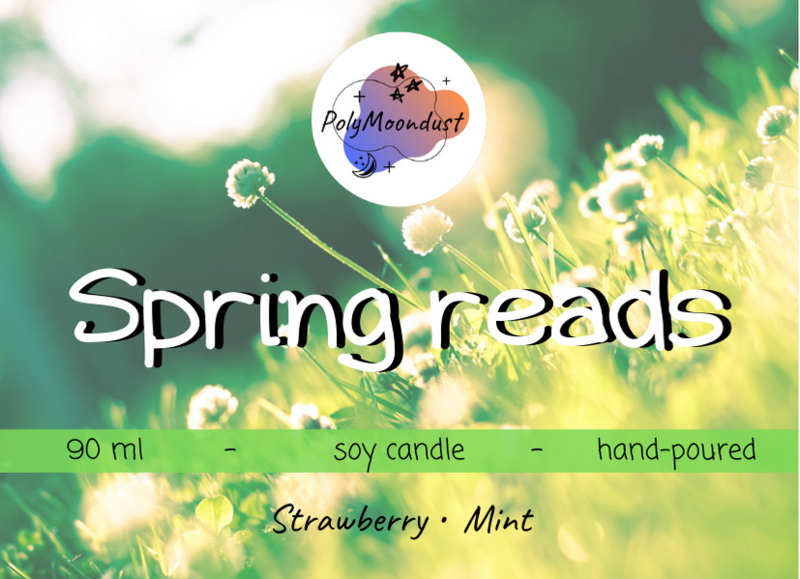 Spring Reads Candle