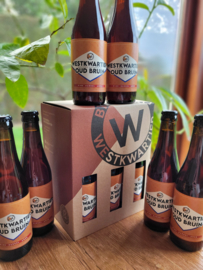 Geschenkdoos 6x Westkwartier Oud Bruin