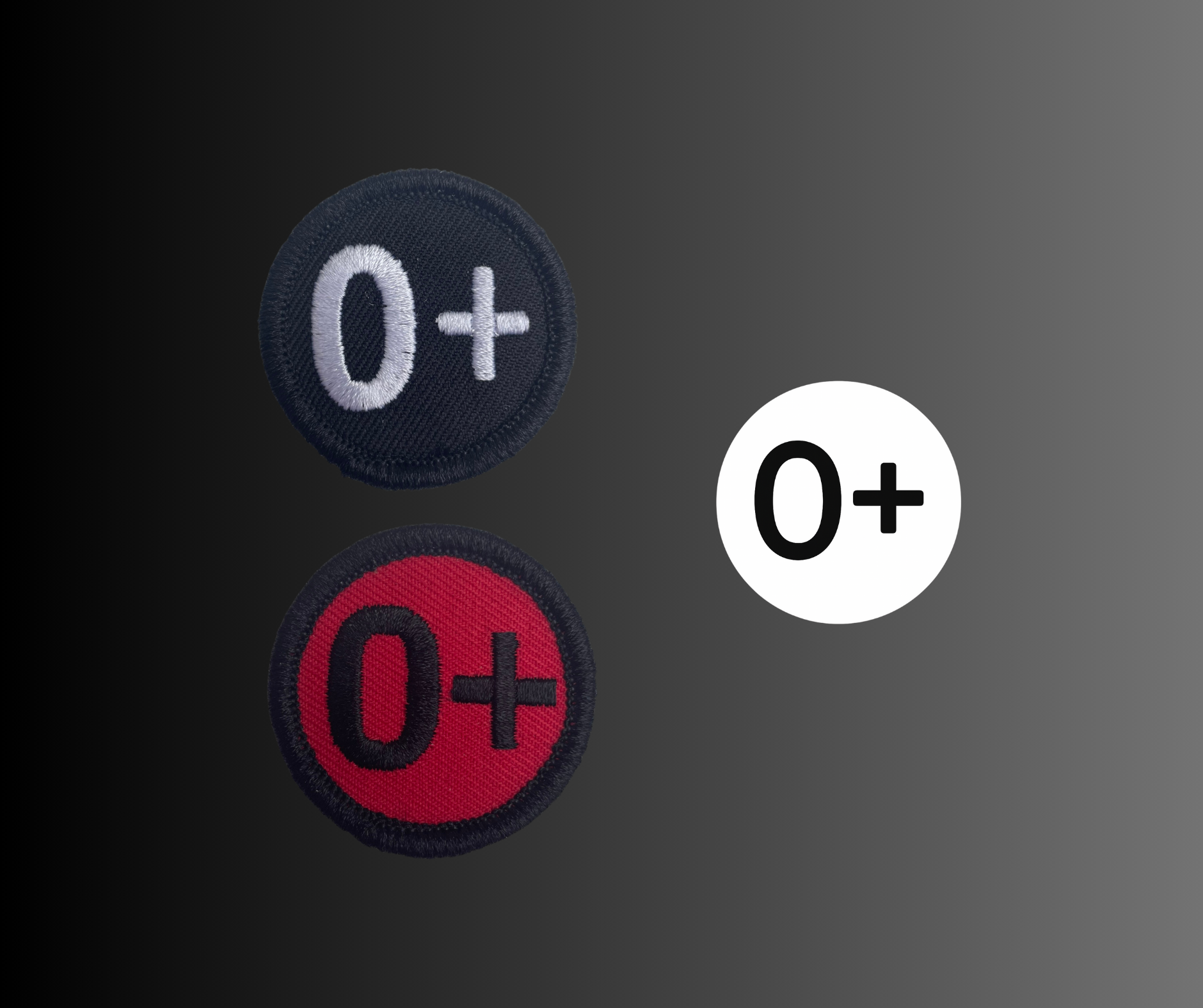 Patch + sticker blood type
