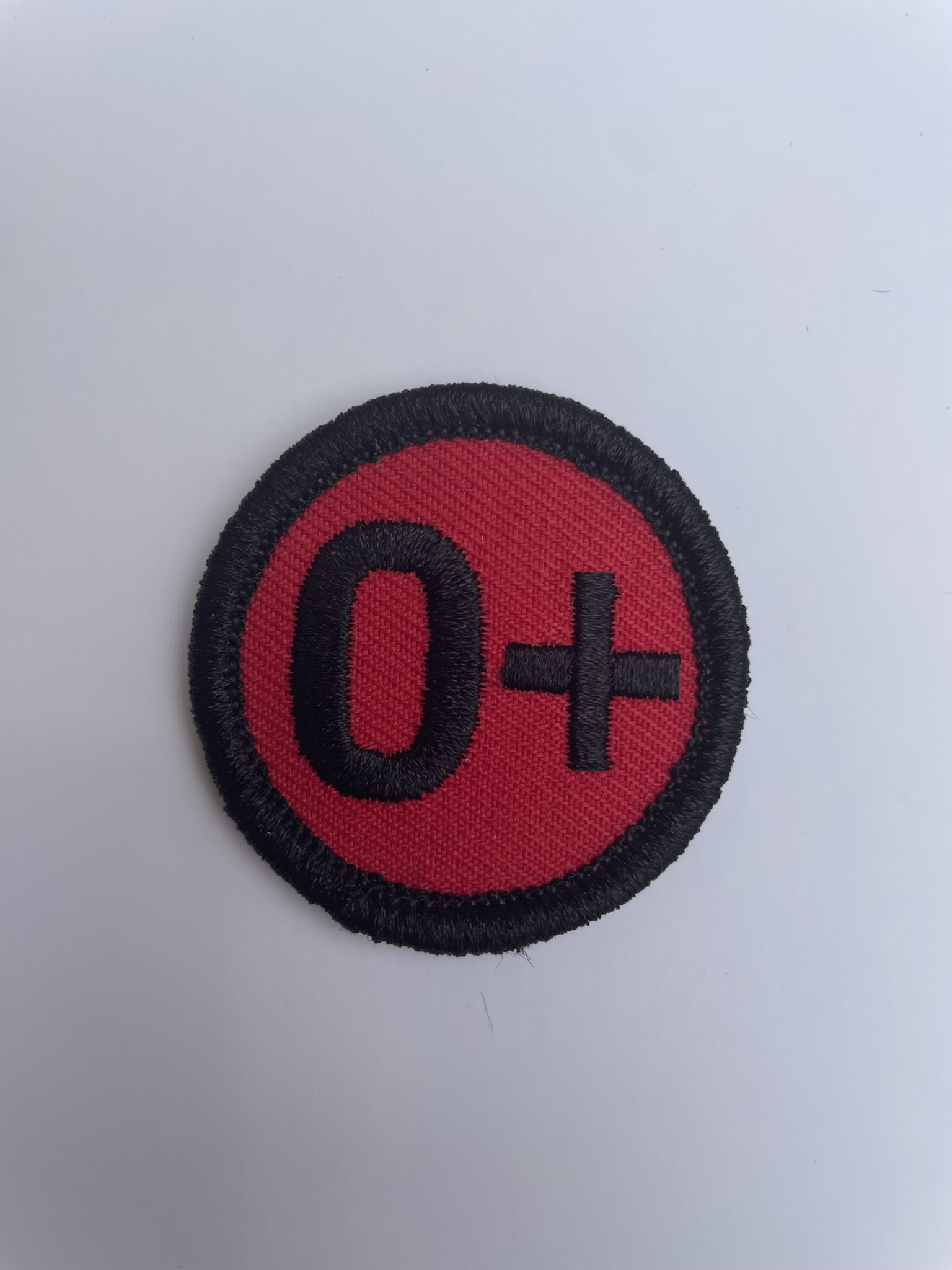 Patch bloedgroep + sticker
