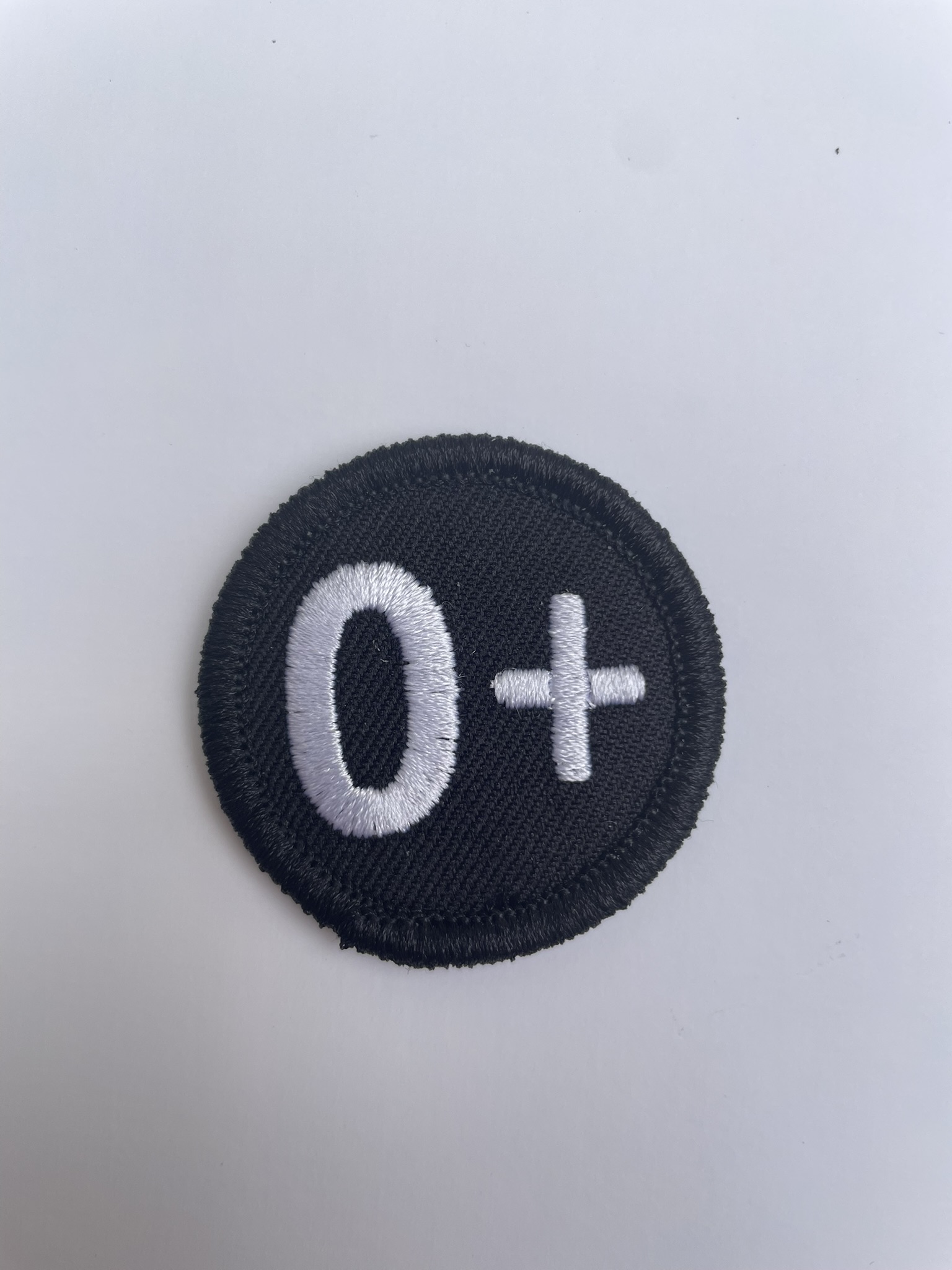 Patch bloedgroep + sticker