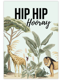 Hip Hip Hooray- Ansichtkaart - giveX