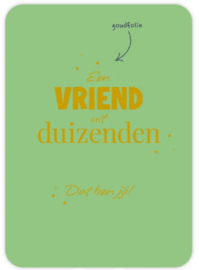 Een vriend uit duizenden - Ansichtkaart - friends