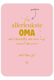 De allerleukste oma- Ansichtkaart - friends