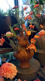 Zijden boeket in tulpenvaas