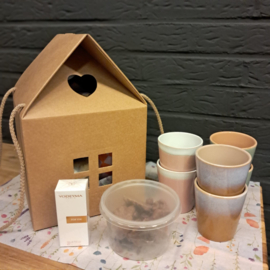 Cadeaupakket -kartonnen huisje-