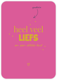 Heel veel liefs- Ansichtkaart - friends