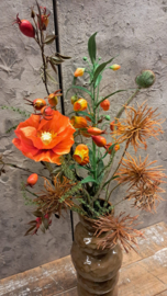 Boeket -zijden oranje-