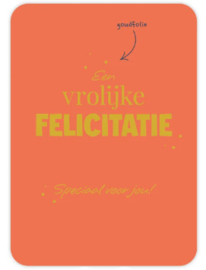 Een vrolijke felicitatie - Ansichtkaart - friends