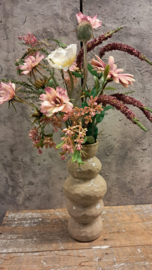 Boeket -zijden roze/paars/wit-