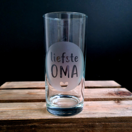 Longdrinkglas liefste OMA of MAMA