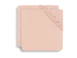 Hoeslaken Jersey 40/50x80/90cm Pale Pink 2-Pack