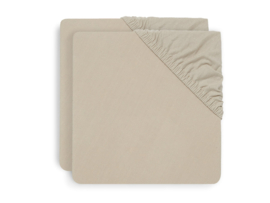 Hoeslaken Jersey 40/50x80/90cm Nougat 2-Pack