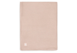 Deken Ledikant Fleece Basic Knit Wild Rose 100x150cm