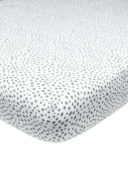 Hoeslaken Jersey 60x120cm Cheetah Grijs